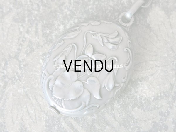 画像7: 1900年代 アンティーク  菫のシャトレーヌ シルバー製 (7)