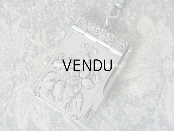 画像11: 1900年代 アンティーク  菫のシャトレーヌ シルバー製 (11)