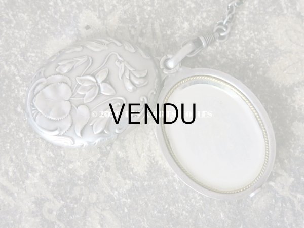 画像10: 1900年代 アンティーク  菫のシャトレーヌ シルバー製 (10)