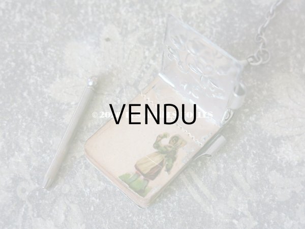 画像13: 1900年代 アンティーク  菫のシャトレーヌ シルバー製 (13)