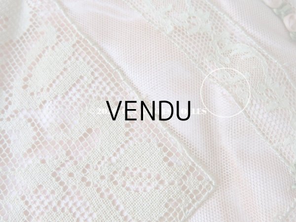 画像7: アンティーク ロココトリム付き ハンキーケース　ポシェット ピンク (7)