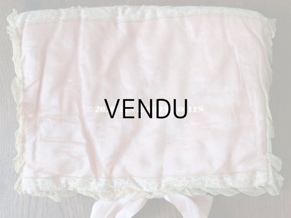 画像11: アンティーク ロココトリム付き ハンキーケース　ポシェット ピンク (11)