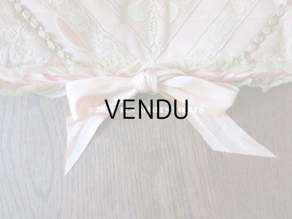 画像5: アンティーク ロココトリム付き ハンキーケース　ポシェット ピンク (5)