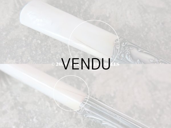 画像7: 1900年代 アンティーク ロカイユ装飾のシーリングスタンプ シルバー&マザー・オブ・パール製  (7)