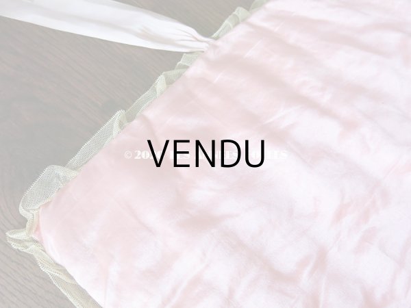 画像16: アンティーク ロココトリム付き ハンキーケース　ポシェット ピンク (16)