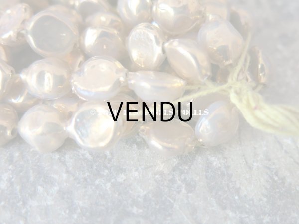 画像6: アンティーク スフレビーズ 乳白色のコーティング ゴールド 吹きガラス製 ビーズ  9mm 約140ピース (6)