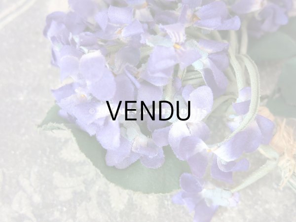 画像4: アンティーク 菫のブーケの布花  コサージュ 48輪 (4)