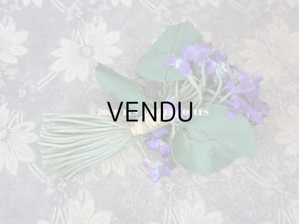 画像6: アンティーク 菫のブーケの布花  コサージュ 48輪 (6)