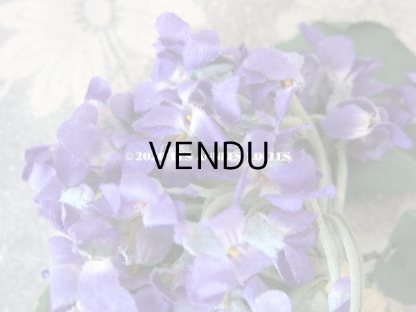 画像5: アンティーク 菫のブーケの布花  コサージュ 48輪 (5)