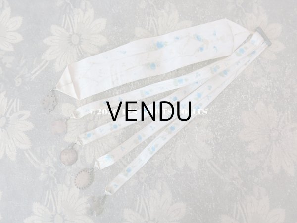 画像7: 1900年代 アンティーク メダイユ付き ブックマーク 勿忘草のハンドペイント (7)