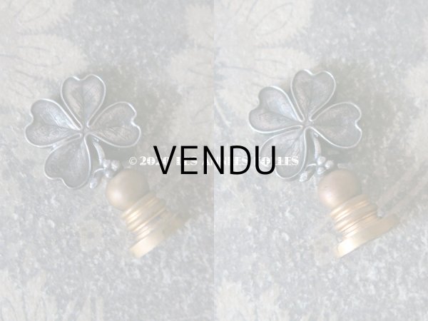 画像5: 19世紀末 アンティーク レタリングセット 4つ葉のクローバー ペン軸 & シーリングスタンプ ＆レターオープナー・ブックマーク (5)