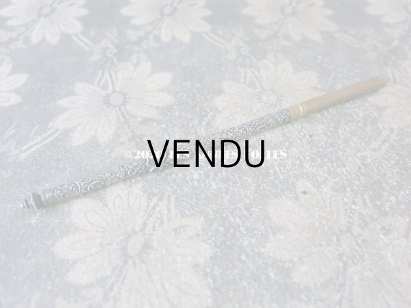 画像10: 19世紀末 アンティーク レタリングセット 4つ葉のクローバー ペン軸 & シーリングスタンプ ＆レターオープナー・ブックマーク (10)