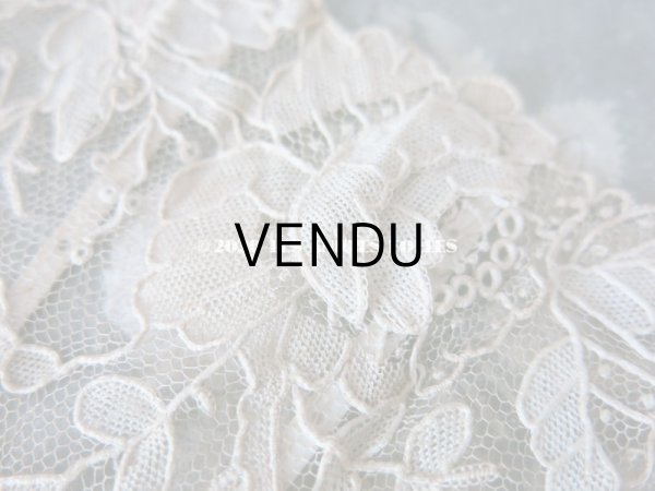 画像15: 19世紀　アンティーク ファン ポワン・ド・ローズ   【ポワン・ド・ローズ】【ポワン・ド・ガーズ】 (15)