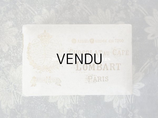 画像4: 1900年代 アンティーク チョコレートボックス お菓子箱　CHOCOLAT AU CAFE - LOMBART PARIS - (4)