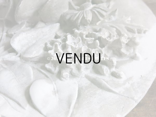 画像7: 1900年代 アンティーク  石膏のオーナメント 薔薇＆ライラック＆マーガレットのブーケ　 (7)