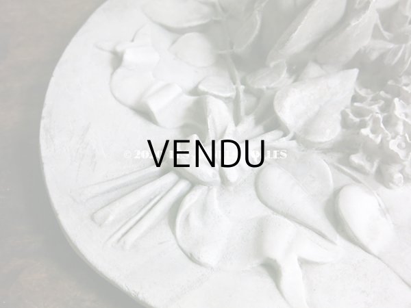 画像6: 1900年代 アンティーク  石膏のオーナメント 薔薇＆ライラック＆マーガレットのブーケ　 (6)