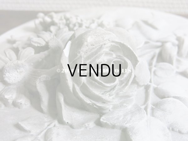 画像9: 1900年代 アンティーク  石膏のオーナメント 薔薇＆ライラック＆マーガレットのブーケ　 (9)