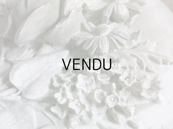 画像8: 1900年代 アンティーク  石膏のオーナメント 薔薇＆ライラック＆マーガレットのブーケ　 (8)