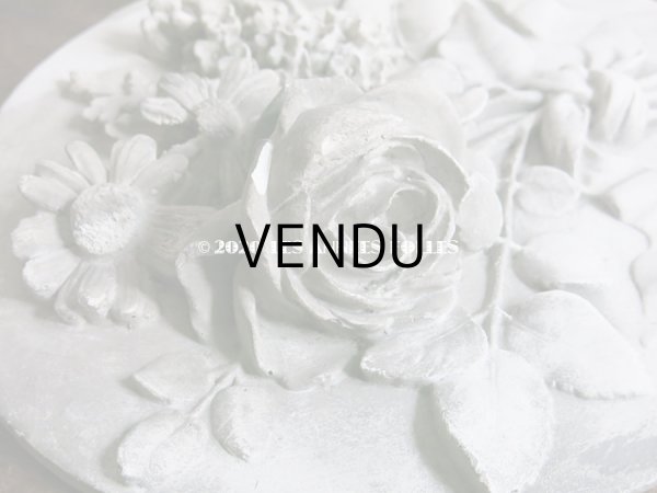 画像10: 1900年代 アンティーク  石膏のオーナメント 薔薇＆ライラック＆マーガレットのブーケ　 (10)