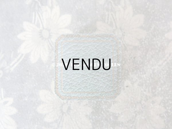 画像7: アンティーク  金彩入り ジュエリーボックス グレイッシュブルー (7)