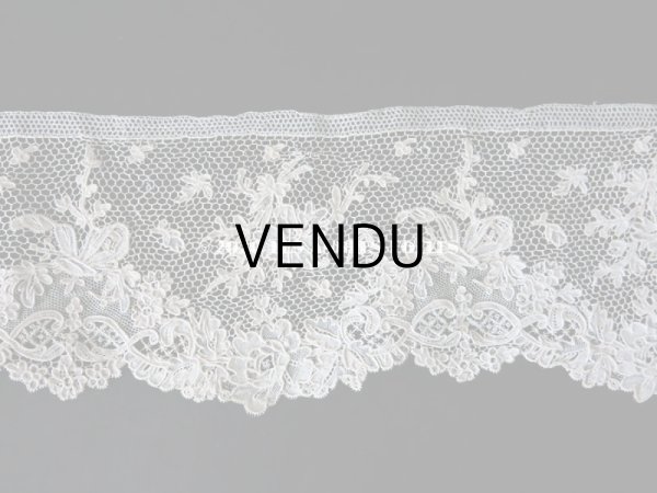 画像8: 19世紀 アンティーク ニードルレース アルジャンタン 【 ポワン・ダルジャンタン 】 71cm (8)