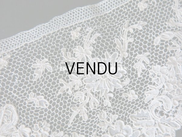 画像5: 19世紀 アンティーク ニードルレース アルジャンタン 【 ポワン・ダルジャンタン 】 71cm (5)