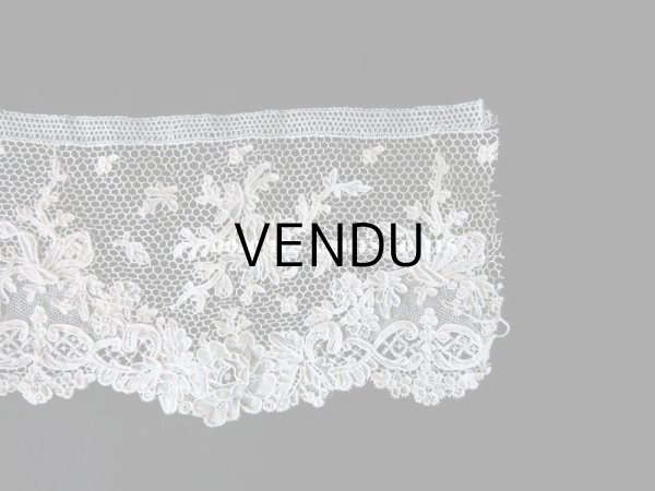 画像11: 19世紀 アンティーク ニードルレース アルジャンタン 【 ポワン・ダルジャンタン 】 71cm (11)