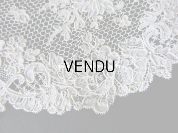 画像7: 19世紀 アンティーク ニードルレース アルジャンタン 【 ポワン・ダルジャンタン 】 71cm (7)