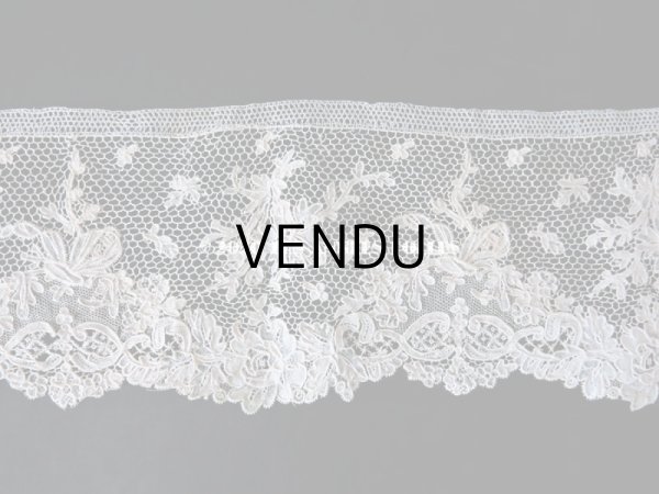 画像10: 19世紀 アンティーク ニードルレース アルジャンタン 【 ポワン・ダルジャンタン 】 71cm (10)