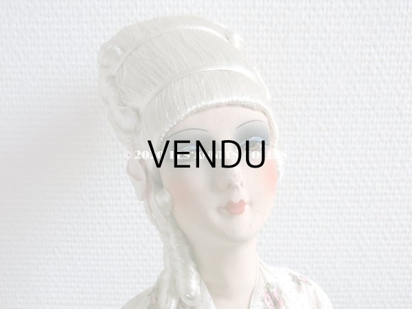 画像7: 1920年代 アンティーク チョコレートボックス 18世紀の貴婦人のブドワールドール付き お菓子箱 (7)