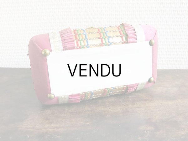 画像7: 19世紀 アンティーク ナポレオン3世時代 お菓子箱 ハンドル付き 花模様のレースペーパー チョコレートボックス 木箱  (7)