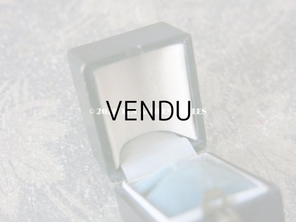 画像4: 19世紀 アンティーク 本革製 リングボックス 黒 ジュエリーボックス (4)