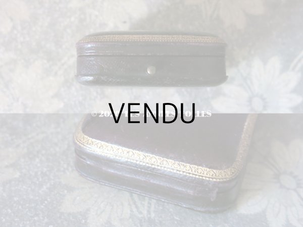 画像4: アンティーク 本革製  ジュエリーボックス イニシャル入り (4)