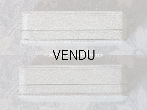 画像7: アンティーク　ブローチ用 ジュエリーボックス 金彩入り ライトグレー (7)