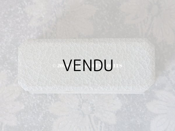 画像5: アンティーク　ブローチ用 ジュエリーボックス 金彩入り ライトグレー (5)