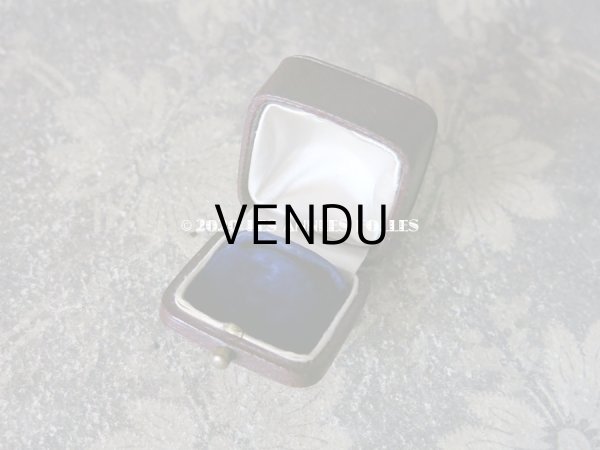 画像7: アンティーク 本革製 リングボックス  ジュエリーボックス イニシャル入り (7)