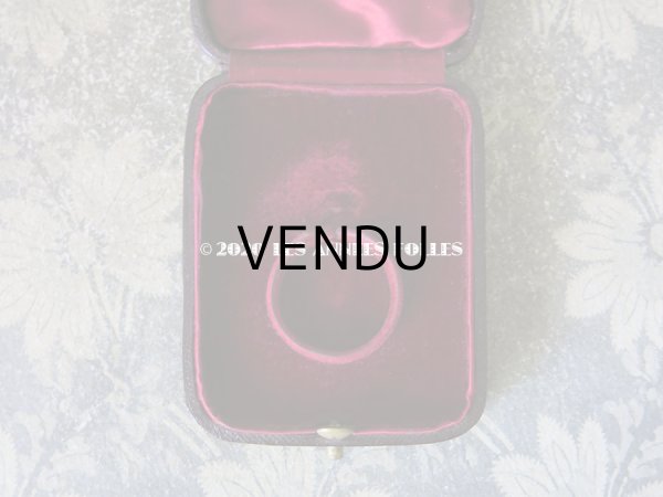 画像7: アンティーク 本革製  ジュエリーボックス イニシャル入り (7)