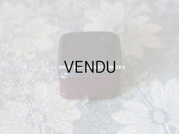 画像3: アンティーク 本革製 リングボックス  ジュエリーボックス イニシャル入り (3)