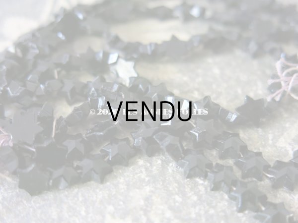 画像5: アンティーク フレンチジェット 星型 ビーズ 7mm強 約70ピース  (5)