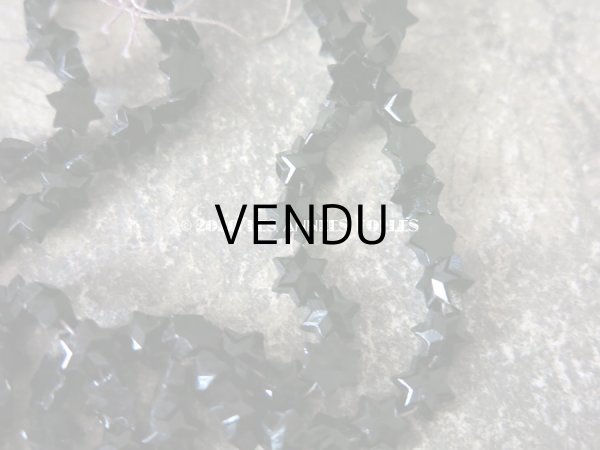 画像6: アンティーク フレンチジェット 星型 ビーズ 7mm強 約70ピース  (6)