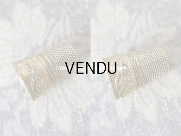 画像14: 19世紀末 アンティーク ヴェルメイユ製 薔薇模様 裁縫道具のセット  (14)