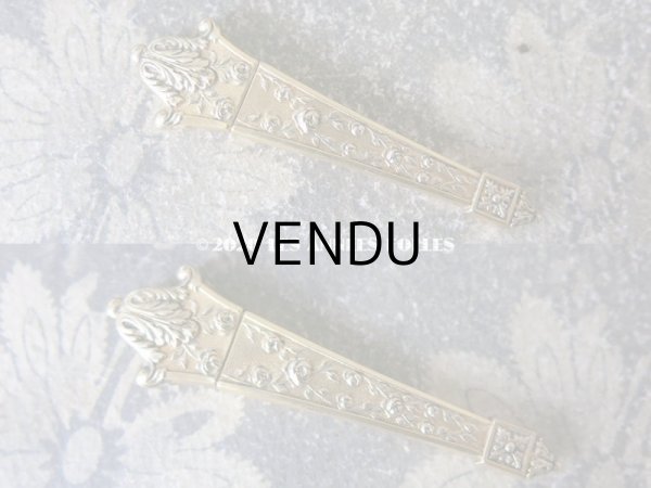 画像4: 19世紀末 アンティーク ヴェルメイユ製 薔薇模様 裁縫道具のセット  (4)