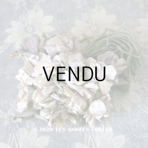 画像: アンティーク 薄紫色の布花