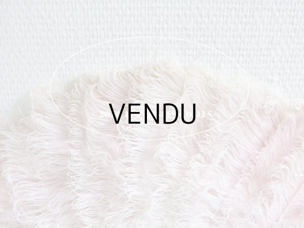 画像3: 1900年代 アンティーク 淡いピンクのフェザーのファン  (3)