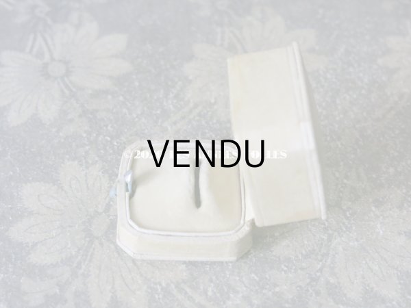 画像5: アンティーク  リングボックス ジュエリーボックス オフホワイト (5)