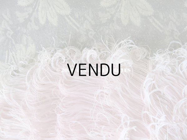 画像7: 1900年代 アンティーク 淡いピンクのフェザーのファン  (7)