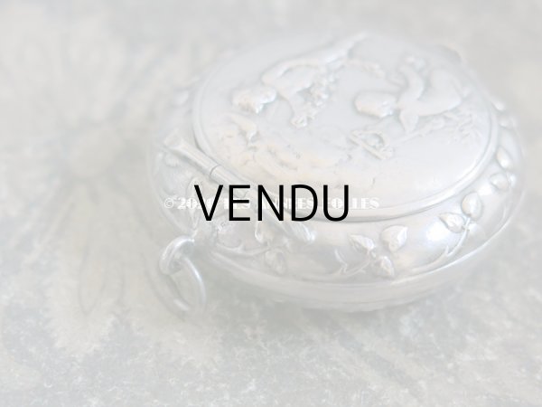 画像6: 1900年代　アンティーク シルバー製 天使のパウダーケース - F.P.LASSERRE - (6)