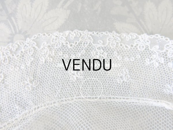 画像8: 19世紀末 アンティーク アランソンレースの襟付きトップ 【 ポワン・ダランソン 】  (8)