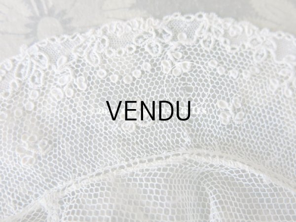 画像7: 19世紀末 アンティーク アランソンレースの襟付きトップ 【 ポワン・ダランソン 】  (7)