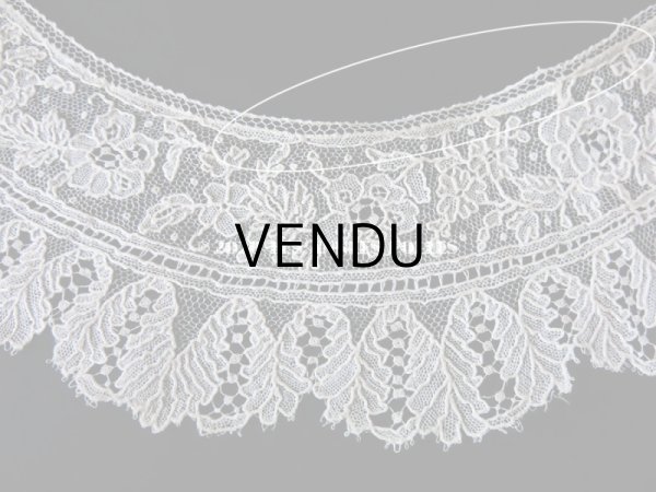 画像4: 19世紀末 アンティーク ポワンドガーズ 少女の付け襟 ニードルレース  『ポワン・ド・ガーズ』　 (4)